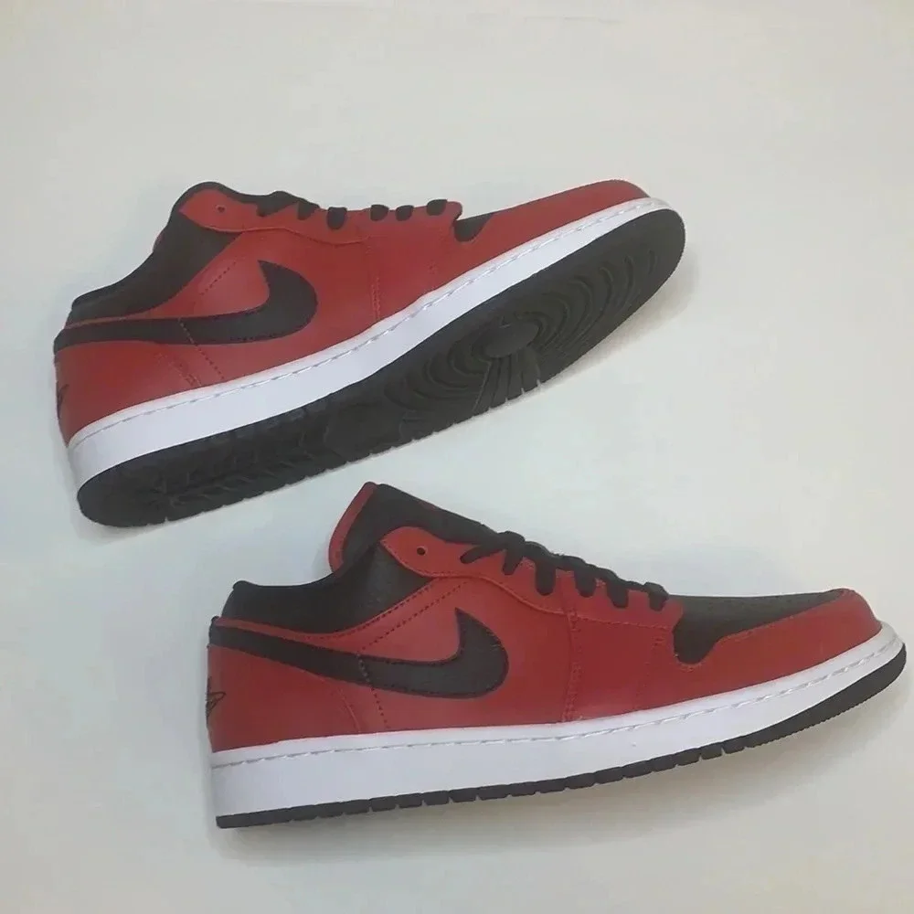 Jordan 1 Low Reverse Bred Sneakers Gym 9.5 New